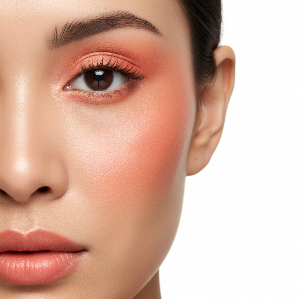 Coral Glow 上妆