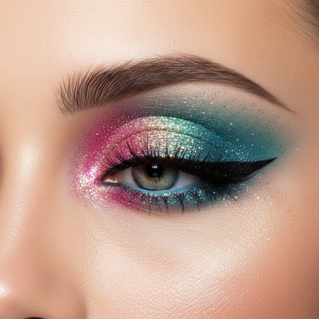 Eye Makeup 2 - Pink Teal